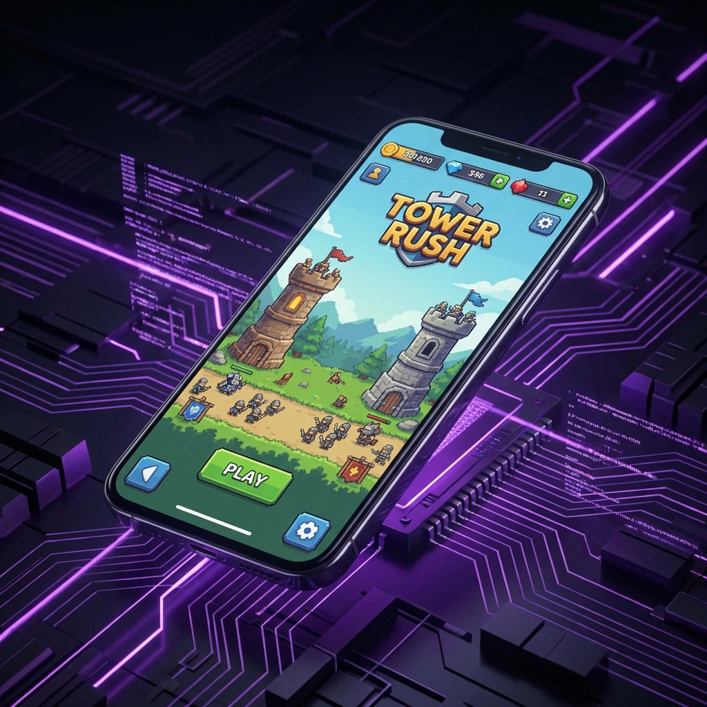 Tower Rush Mobile Interface